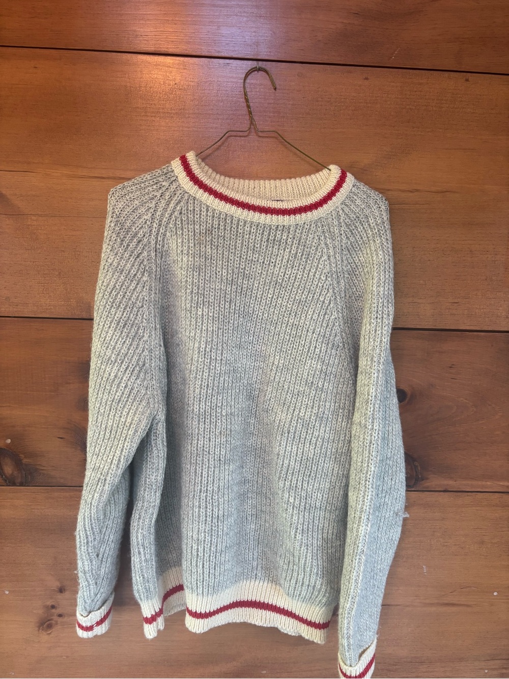 Northern Watters hand knit wool sweater
